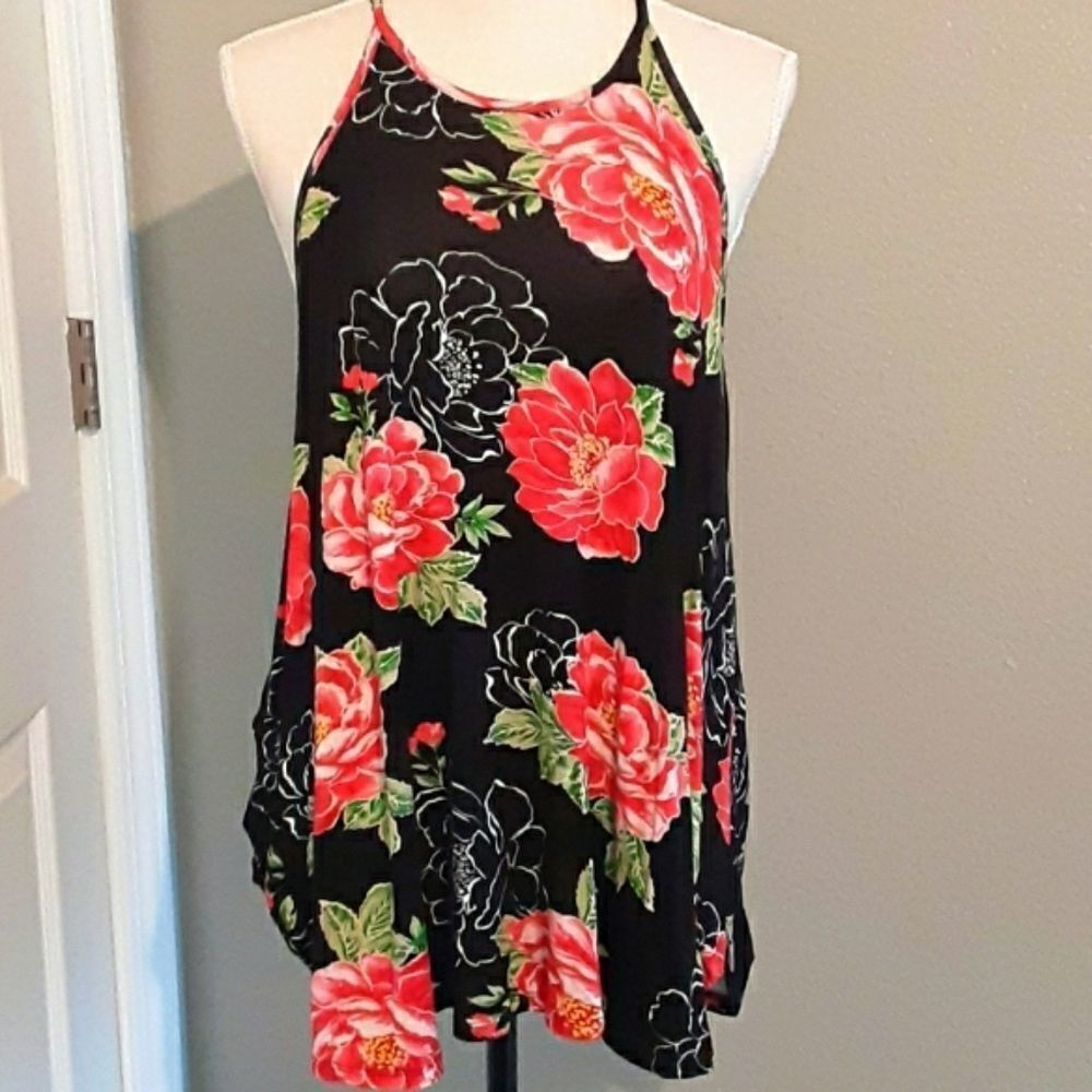 𝅺sonoma Sunsets Floral Tank Top